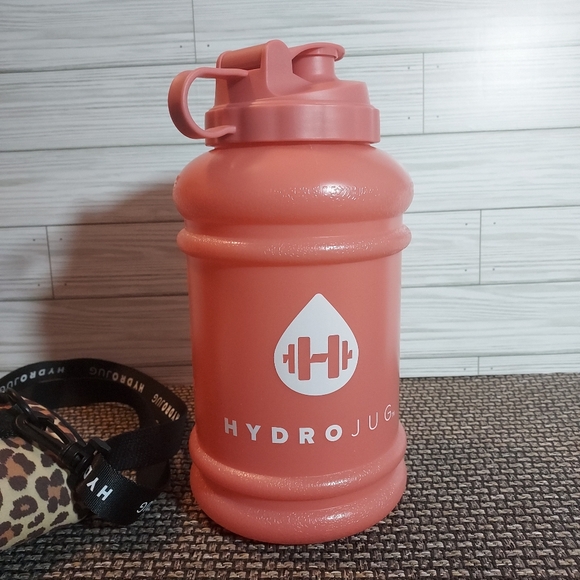 Hydro Jug Hydrojug Cheetah Leopard Blush Sleeve Strap Pink Half Gallon Water - Picture 3 of 6